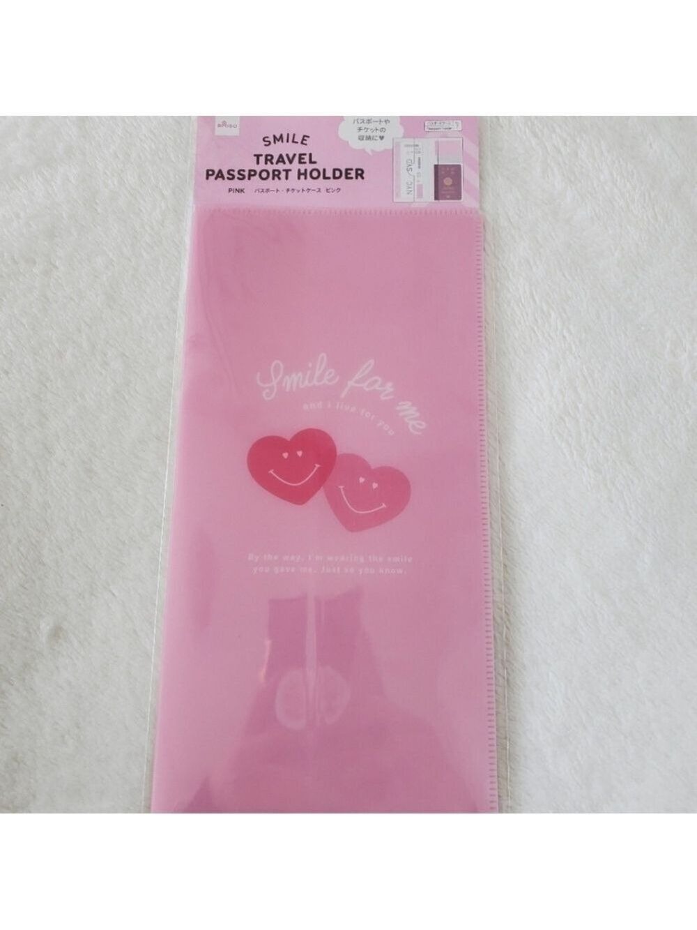 Pink Bifold Passport Holder